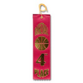 2"x8" 4th Place Stock Event Ribbons (Basketball) Carded